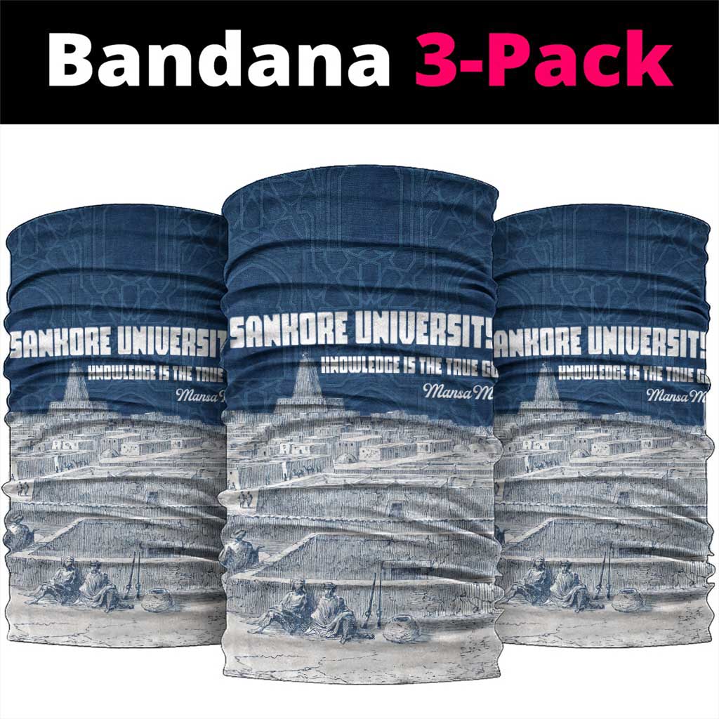 Mansa Musa Sankore University Neck Gaiter Knowledge is the True Gold - African Scholarly Legacy - African Pride