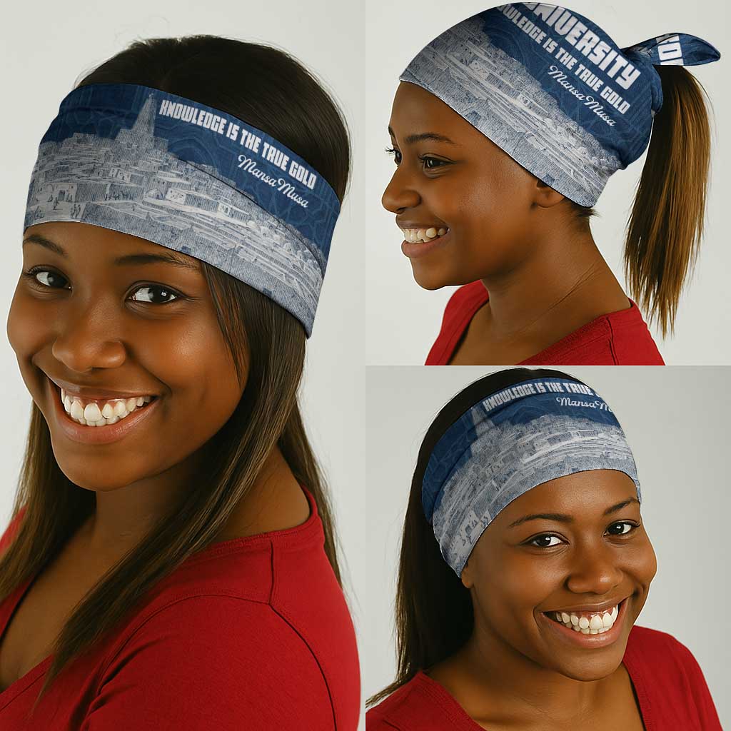 Mansa Musa Sankore University Neck Gaiter Knowledge is the True Gold - African Scholarly Legacy - African Pride