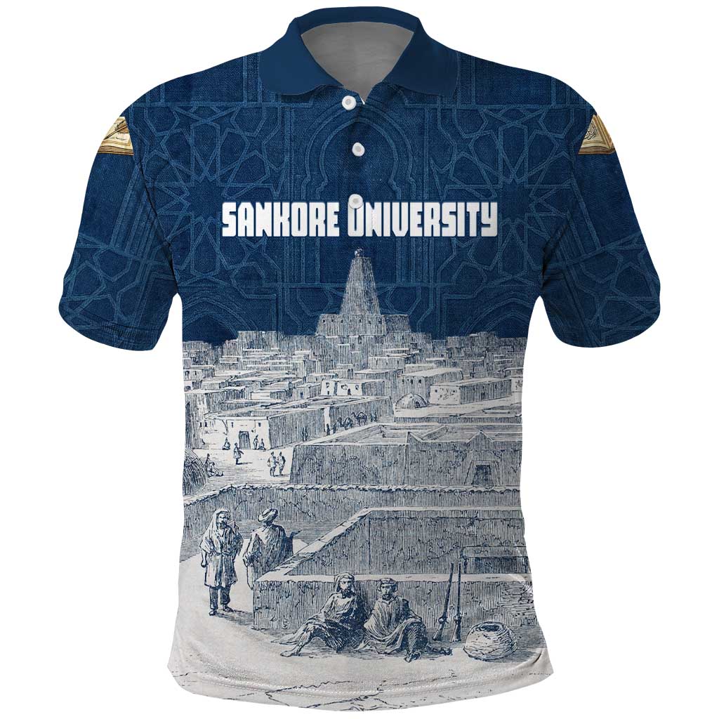Mansa Musa Sankore University Polo Shirt Knowledge is the True Gold - African Scholarly Legacy - African Pride