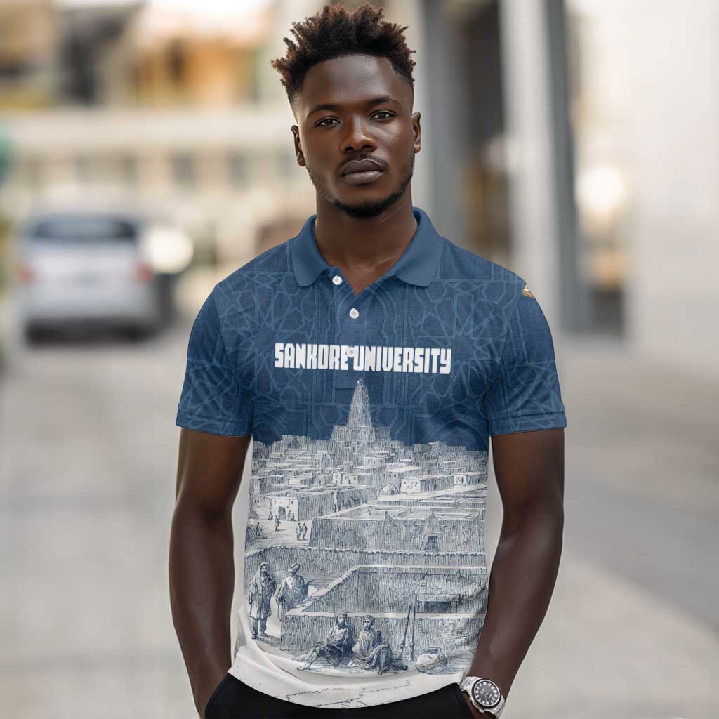 Mansa Musa Sankore University Polo Shirt Knowledge is the True Gold - African Scholarly Legacy - African Pride