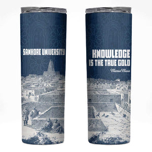 Mansa Musa Sankore University Skinny Tumbler Knowledge is the True Gold - African Scholarly Legacy - African Pride