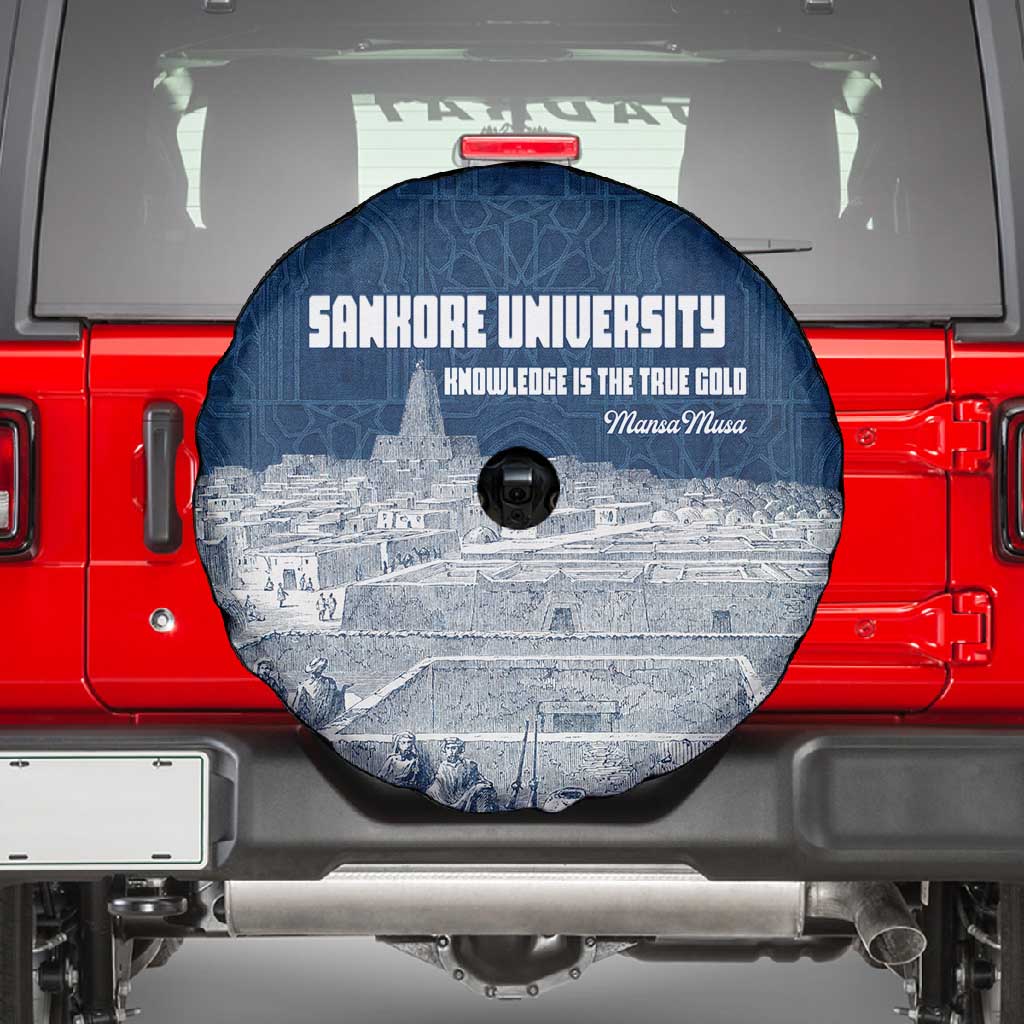Mansa Musa Sankore University Spare Tire Cover Knowledge is the True Gold - African Scholarly Legacy - African Pride
