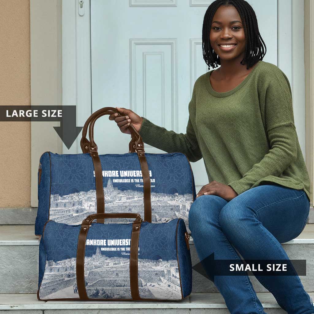 Mansa Musa Sankore University Travel Bag Knowledge is the True Gold - African Scholarly Legacy - African Pride