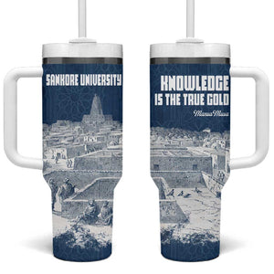 Mansa Musa Sankore University Tumbler With Handle Knowledge is the True Gold - African Scholarly Legacy - African Pride