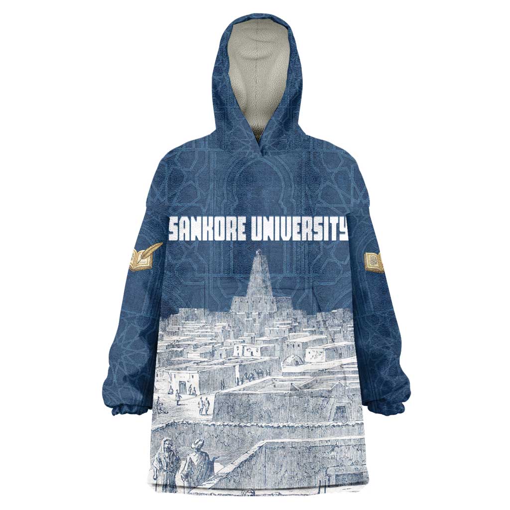 Mansa Musa Sankore University Wearable Blanket Hoodie Knowledge is the True Gold - African Scholarly Legacy - African Pride