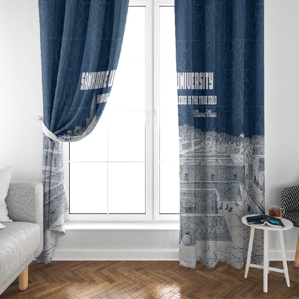 Mansa Musa Sankore University Window Curtain Knowledge is the True Gold - African Scholarly Legacy - African Pride