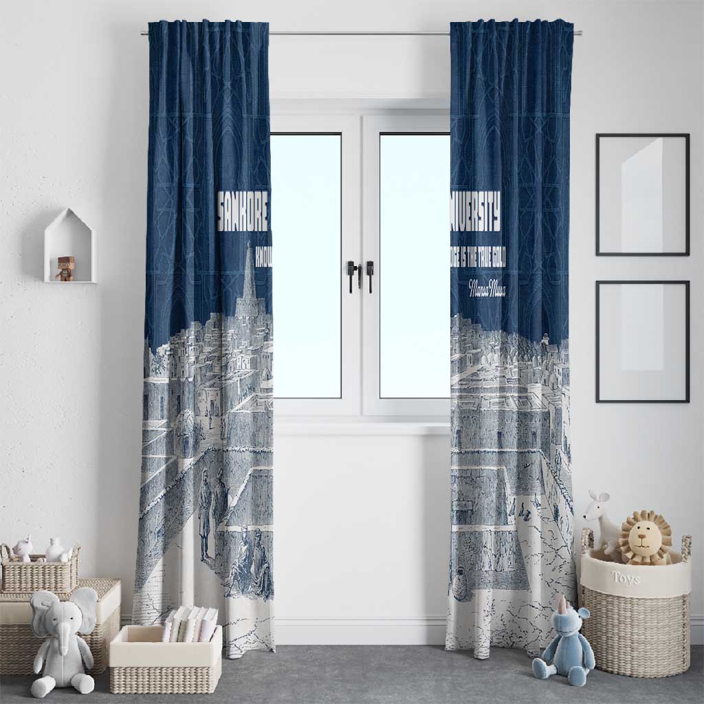 Mansa Musa Sankore University Window Curtain Knowledge is the True Gold - African Scholarly Legacy - African Pride