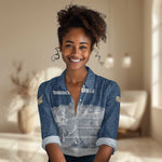 Mansa Musa Sankore University Women Casual Shirt Knowledge is the True Gold - African Scholarly Legacy - African Pride