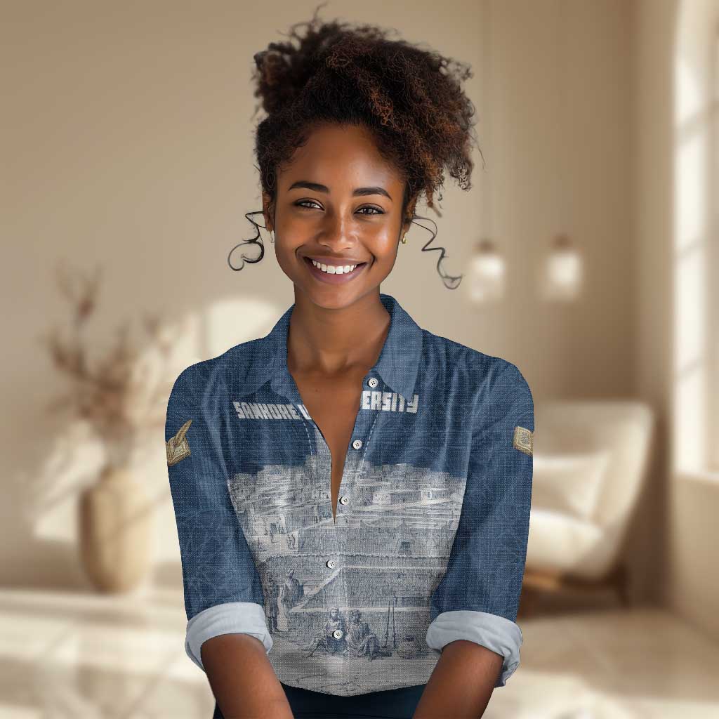 Mansa Musa Sankore University Women Casual Shirt Knowledge is the True Gold - African Scholarly Legacy - African Pride