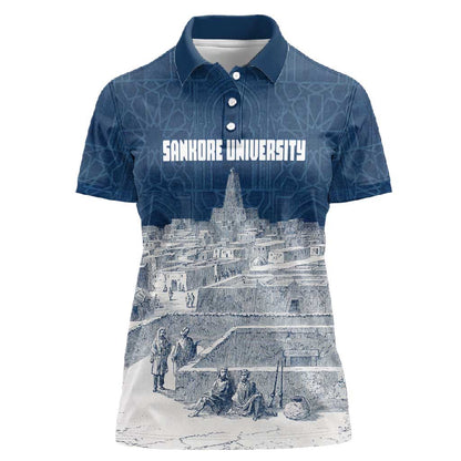 Mansa Musa Sankore University Women Polo Shirt Knowledge is the True Gold - African Scholarly Legacy - African Pride