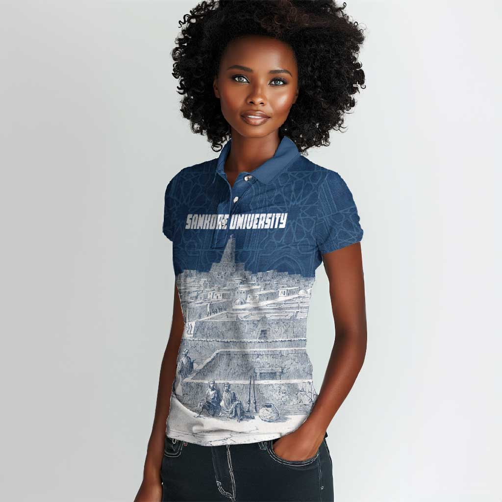 Mansa Musa Sankore University Women Polo Shirt Knowledge is the True Gold - African Scholarly Legacy - African Pride