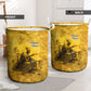 Mansa Musa Laundry Basket Golden Legacy Theme Ancient Map Regal Portrait of Mali Emperor Timbuktu - African Pride