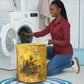 Mansa Musa Laundry Basket Golden Legacy Theme Ancient Map Regal Portrait of Mali Emperor Timbuktu - African Pride