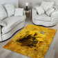 Mansa Musa Area Rug Golden Legacy Theme Ancient Map Regal Portrait of Mali Emperor Timbuktu - African Pride