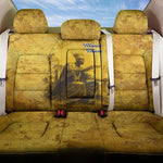 Mansa Musa Back Car Seat Cover Golden Legacy Theme Ancient Map Regal Portrait of Mali Emperor Timbuktu - African Pride