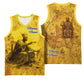 Mansa Musa Basketball Jersey Golden Legacy Theme Ancient Map Regal Portrait of Mali Emperor Timbuktu - African Pride