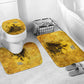 Mansa Musa Bathroom Set Golden Legacy Theme Ancient Map Regal Portrait of Mali Emperor Timbuktu - African Pride