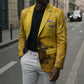 Mansa Musa Blazer Golden Legacy Theme Ancient Map Regal Portrait of Mali Emperor Timbuktu - African Pride