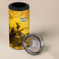 Mansa Musa 4 in 1 Can Cooler Tumbler Golden Legacy Theme Ancient Map Regal Portrait of Mali Emperor Timbuktu - African Pride