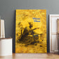 Mansa Musa Canvas Wall Art Golden Legacy Theme Ancient Map Regal Portrait of Mali Emperor Timbuktu - African Pride