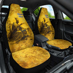 Mansa Musa Car Seat Cover Golden Legacy Theme Ancient Map Regal Portrait of Mali Emperor Timbuktu - African Pride