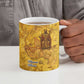 Mansa Musa Ceramic Mug Golden Legacy Theme Ancient Map Regal Portrait of Mali Emperor Timbuktu - African Pride