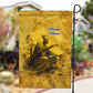 Mansa Musa Garden Flag Golden Legacy Theme Ancient Map Regal Portrait of Mali Emperor Timbuktu - African Pride