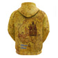 Mansa Musa Hoodie Golden Legacy Theme Ancient Map Regal Portrait of Mali Emperor Timbuktu - African Pride