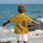 Mansa Musa Kid Hawaiian Shirt Golden Legacy Theme Ancient Map Regal Portrait of Mali Emperor Timbuktu - African Pride