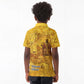 Mansa Musa Kid Polo Shirt Golden Legacy Theme Ancient Map Regal Portrait of Mali Emperor Timbuktu - African Pride