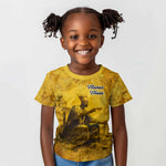 Mansa Musa Kid T shirt Golden Legacy Theme Ancient Map Regal Portrait of Mali Emperor Timbuktu - African Pride