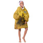 Mansa Musa Kid Wearable Blanket Hoodie Golden Legacy Theme Ancient Map Regal Portrait of Mali Emperor Timbuktu - African Pride