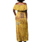 Mansa Musa Off Shoulder Maxi Dress Golden Legacy Theme Ancient Map Regal Portrait of Mali Emperor Timbuktu - African Pride