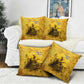 Mansa Musa Pillow Cover Golden Legacy Theme Ancient Map Regal Portrait of Mali Emperor Timbuktu - African Pride