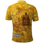 Mansa Musa Polo Shirt Golden Legacy Theme Ancient Map Regal Portrait of Mali Emperor Timbuktu - African Pride
