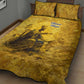 Mansa Musa Quilt Bed Set Golden Legacy Theme Ancient Map Regal Portrait of Mali Emperor Timbuktu - African Pride