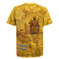 Mansa Musa Rugby Jersey Golden Legacy Theme Ancient Map Regal Portrait of Mali Emperor Timbuktu - African Pride