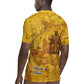 Mansa Musa Rugby Jersey Golden Legacy Theme Ancient Map Regal Portrait of Mali Emperor Timbuktu - African Pride