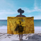 Mansa Musa Sarong Golden Legacy Theme Ancient Map Regal Portrait of Mali Emperor Timbuktu - African Pride