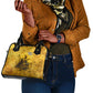 Mansa Musa Shoulder Handbag Golden Legacy Theme Ancient Map Regal Portrait of Mali Emperor Timbuktu - African Pride