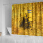 Mansa Musa Shower Curtain Golden Legacy Theme Ancient Map Regal Portrait of Mali Emperor Timbuktu - African Pride