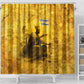Mansa Musa Shower Curtain Golden Legacy Theme Ancient Map Regal Portrait of Mali Emperor Timbuktu - African Pride