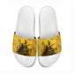 Mansa Musa Slide Sandals Golden Legacy Theme Ancient Map Regal Portrait of Mali Emperor Timbuktu - African Pride