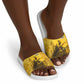 Mansa Musa Slide Sandals Golden Legacy Theme Ancient Map Regal Portrait of Mali Emperor Timbuktu - African Pride
