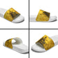 Mansa Musa Slide Sandals Golden Legacy Theme Ancient Map Regal Portrait of Mali Emperor Timbuktu - African Pride