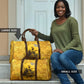 Mansa Musa Travel Bag Golden Legacy Theme Ancient Map Regal Portrait of Mali Emperor Timbuktu - African Pride