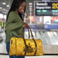 Mansa Musa Travel Bag Golden Legacy Theme Ancient Map Regal Portrait of Mali Emperor Timbuktu - African Pride