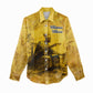 Mansa Musa Women Casual Shirt Golden Legacy Theme Ancient Map Regal Portrait of Mali Emperor Timbuktu - African Pride