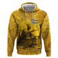 Mansa Musa Zip Hoodie Golden Legacy Theme Ancient Map Regal Portrait of Mali Emperor Timbuktu - African Pride