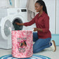 Black Cowgirl Laundry Basket Boots And Bling - Pink Leopard Western Diva Melanin